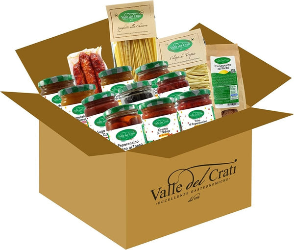 Box con pasta, salumi, dolci e conserve - 14 Prodotti (DegustaCalabro) - Valle del Crati