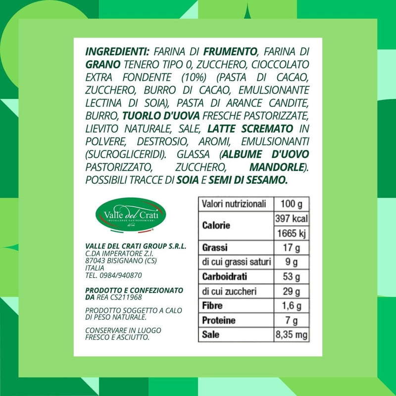 Colomba di Pasqua all'Arancia - 1 kg - Valle del Crati