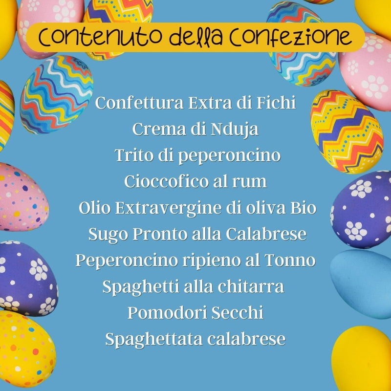 Confezione Regalo di Pasqua con 10 specialità gastronomiche - Valle del Crati