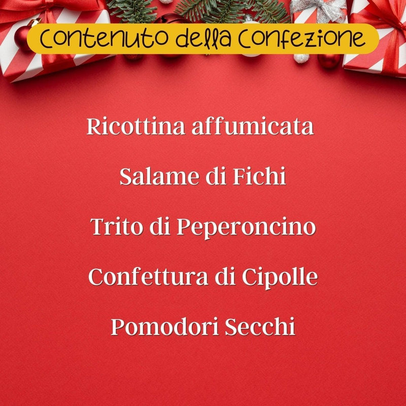 Mini Box Regalo Natale con 5 Prodotti - Valle del Crati