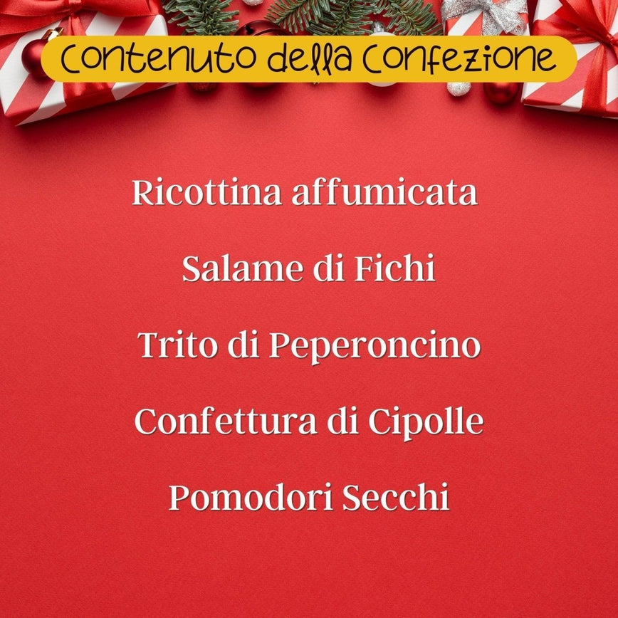 Mini Box Regalo Natale con 5 Prodotti - Valle del Crati
