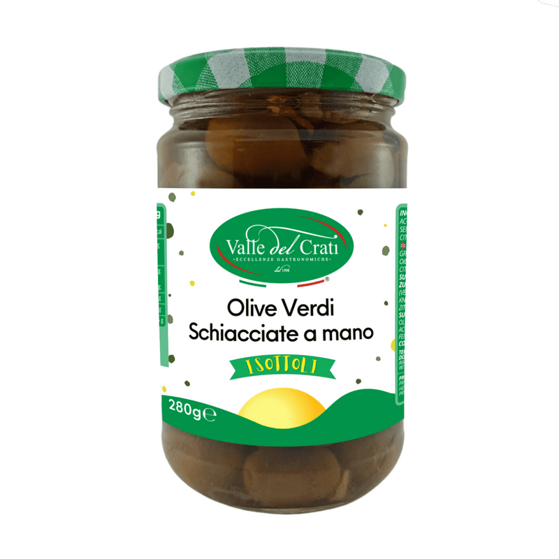 Olive Verdi Schiacciate a Mano - Valle del Crati